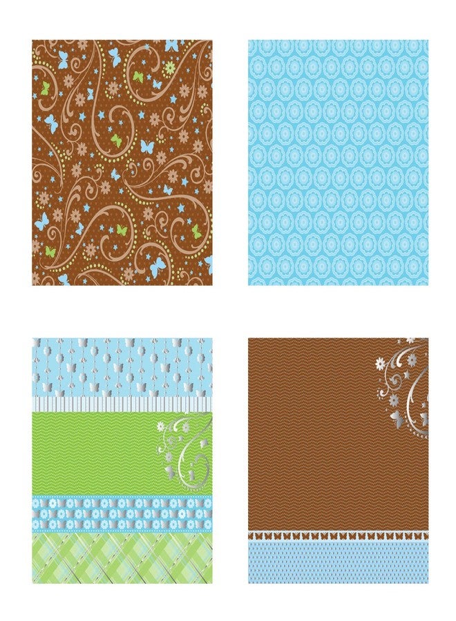DCWV Die Cuts DCWV Glittered and Foiled, Blossoms and Butterflies, 48 Sheets, 12 x 12 inches - Image 5